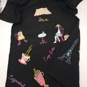 Black Embroidered Midi Dress